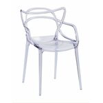Стул пластиковый MASTERS прозрачный | Интернет магазин мебели и декора LifeDekor