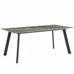 Стол керамический MISTRAL Senafe 180*90*75, каркас черный | Интернет магазин мебели и декора LifeDekor