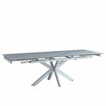 Стол керамический VENECJA Lisa white 160-240*90, каркас белый | Интернет магазин мебели и декора LifeDekor