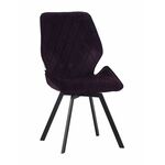 Стул OSTIN велюр брусничный, каркас квадрат черный | Интернет магазин мебели и декора LifeDekor