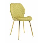 Стул ABEL велюр оливковый, каркас золото | Интернет магазин мебели и декора LifeDekor