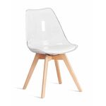 Стул FRANKFURT экокожа прозрачный | Интернет магазин мебели и декора LifeDekor