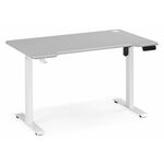 Компьютерный стол Маркос 140х80 светло-серый / белый | Интернет магазин мебели и декора LifeDekor