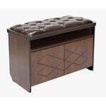 Банкетка "Патриция" (орех, к/з орегон, каретная стяжка) Вис | Интернет магазин мебели и декора LifeDekor