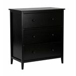 Комод "Хитроу" (3 ящ) (черный) | Интернет магазин мебели и декора LifeDekor