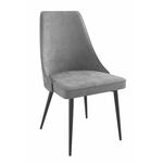 Стул LEO (b22 / GREY LUX/ЧЕРНЫЙ) | Интернет магазин мебели и декора LifeDekor