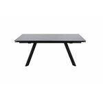 Стол Монако NEW, Керамогранит, Черный матовый муар/Greys black | Интернет магазин мебели и декора LifeDekor