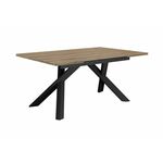 Стол DikLine DX140 Дуб галифакс/опоры черные (2 уп.) | Интернет магазин мебели и декора LifeDekor