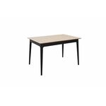 Стол раздвижной Плей 120(155)*80 Дуб Светлый/черн. | Интернет магазин мебели и декора LifeDekor