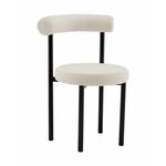 Стул обеденный Флорео букле молочный | Интернет магазин мебели и декора LifeDekor