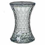 Стул-пуф Stone прозрачный серый | Интернет магазин мебели и декора LifeDekor