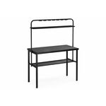 Барный стол Сари 120х50х171 дпк графит / черный | Интернет магазин мебели и декора LifeDekor