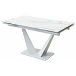 Стол Ниагара 140 БЕЛЫЙ МРАМОР, стекло / БЕЛЫЙ, М-City | Интернет магазин мебели и декора LifeDekor