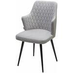 Стул HERMAN СВЕТЛО-СЕРЫЙ  BM-4, велюр / черный каркас М-City | Интернет магазин мебели и декора LifeDekor