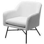 Кресло SHEEP NINI-01 Белый, teddy / черный каркас М-City | Интернет магазин мебели и декора LifeDekor