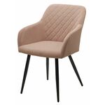 Стул BRANDY 505-4 Латте, велюр "беспальчиковый" / черный каркас, М-City | Интернет магазин мебели и декора LifeDekor