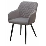 Стул BRANDY 505-35 Серый, велюр "беспальчиковый" / черный каркас, М-City | Интернет магазин мебели и декора LifeDekor