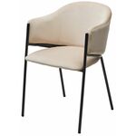 Стул ДИЛЛ, цвет H-06 Бежевый, велюр / черный каркас М-City | Интернет магазин мебели и декора LifeDekor