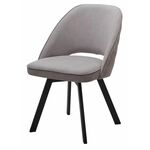 Стул DUNA, цвет B22 Серый, велюр / черный каркас, поворот.360 град. М-City | Интернет магазин мебели и декора LifeDekor