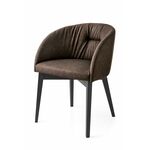 Стул ROSIE SOFT CB/1910, BCH P132 GRAPHITE/ VENICE S0G SOIL BROWN | Интернет магазин мебели и декора LifeDekor