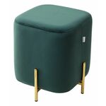 Пуф для гостиной ARES BLUVEL-78 GREEN / GOLD М-City | Интернет магазин мебели и декора LifeDekor