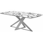 Стол VICENZA 220 BULGARI WHITE, керамика / белый М-City | Интернет магазин мебели и декора LifeDekor