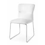 Стул FRIDA CB/1806-SK  MT.P77 CHROMED/  SKUBA S92 OPTIC WHITE | Интернет магазин мебели и декора LifeDekor