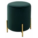 Пуф для гостиной RICE BLUVEL-78 GREEN / GOLD М-City | Интернет магазин мебели и декора LifeDekor