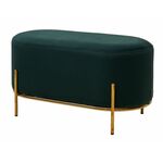 Пуф для гостиной ZEN BLUVEL-78 зеленый, велюр / золотой каркас М-City | Интернет магазин мебели и декора LifeDekor