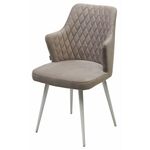 Стул HERMAN 360 град. ЛАТТЕ #25, велюр / белый каркас М-City | Интернет магазин мебели и декора LifeDekor