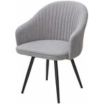 Стул AVIOR, 360 град. поворот. B22 Серый, велюр / черный каркас, М-City | Интернет магазин мебели и декора LifeDekor