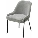Стул GAVI Garna-018 серый, ткань / черный каркас, ®DISAUR | Интернет магазин мебели и декора LifeDekor