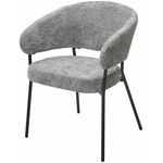 Стул SAGE 3018-17 серый, шенилл / черный каркас, ®DISAUR | Интернет магазин мебели и декора LifeDekor