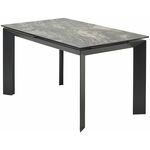 Стол CREMONA 180 KL-176, итальянская керамика/ Черный каркас, ®DISAUR | Интернет магазин мебели и декора LifeDekor