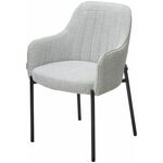 Стул WILSON Daly-11 светло-серый, ткань / черный каркас, ®DISAUR | Интернет магазин мебели и декора LifeDekor