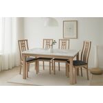 Стол TME-6931 MBH SWEDEN белый мрамор / MILKY WHITE  M-City | Интернет магазин мебели и декора LifeDekor