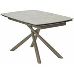 Стол RIVOLI 140 MATT LATTE STONE SOLID CERAMIC / TAUPE, ®DISAUR | Интернет магазин мебели и декора LifeDekor