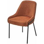 Стул GAVI Garna-001 коричневый, ткань / черный каркас, ®DISAUR | Интернет магазин мебели и декора LifeDekor