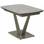 Стол ALATRI 120 MATT LATTE STONE SOLID CERAMIC / TAUPE, ®DISAUR | Интернет магазин мебели и декора LifeDekor