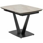 Стол ALATRI 120 GLOSS AMBER JADE SOLID CERAMIC / BLACK, ®DISAUR | Интернет магазин мебели и декора LifeDekor