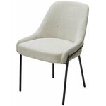 Стул GAVI Garna-157 светло-бежевый, ткань / черный каркас, ®DISAUR | Интернет магазин мебели и декора LifeDekor