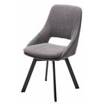 Стул ASP, цвет B28 Темно-серый, велюр / черный каркас, поворот.360 град. М-City | Интернет магазин мебели и декора LifeDekor