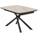 Стол RIVOLI 140 GLOSS AMBER JADE SOLID CERAMIC / BLACK, ®DISAUR | Интернет магазин мебели и декора LifeDekor