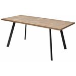 Стол BRICK M 140 Дуб Канзас/ Черный М-City | Интернет магазин мебели и декора LifeDekor