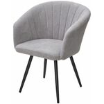 Стул RUNA, 360 град. поворот. B22 Серый, велюр / черный каркас, М-City | Интернет магазин мебели и декора LifeDekor