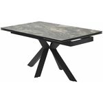 Стол BELLUNO 160 KL-176, итальянская керамика/ черный каркас, ®DISAUR | Интернет магазин мебели и декора LifeDekor
