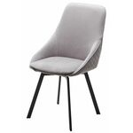 Стул CASA, цвет B22 Серый, велюр / черный каркас, поворот.360 град. М-City | Интернет магазин мебели и декора LifeDekor