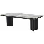 Стол АДАЖИО 240 (320) см MINERAL STONE NATURAL, керамика / Черный каркас М-City | Интернет магазин мебели и декора LifeDekor