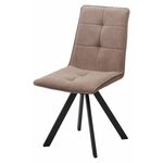 Стул BRONX, цвет B5 Капучино, велюр / черный каркас, поворот.360 град. М-City | Интернет магазин мебели и декора LifeDekor