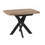 Стол LEONEL-110 (110/145 х 80 / дуб велингтон / черный) | Интернет магазин мебели и декора LifeDekor